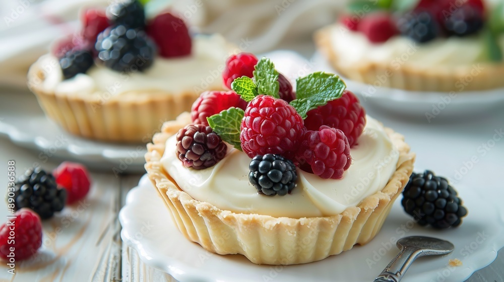 Creamy Tartlets with Rich Filling and Elegant Presentation Creamy Tartlets with Rich Filling and Elegant Presentation