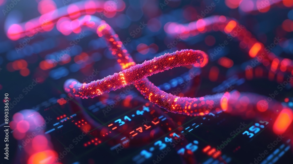 A close-up of a glowing futuristic data network with interconnected bright red lines and digital patterns, highlighting a tech theme. A close-up of a glowing futuristic data network with interconnected bright red lines and digital patterns, highlighting a tech theme.