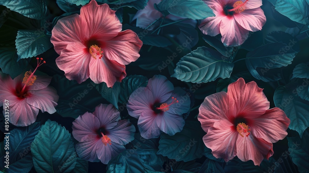 Hibiscus blooms Hibiscus blooms