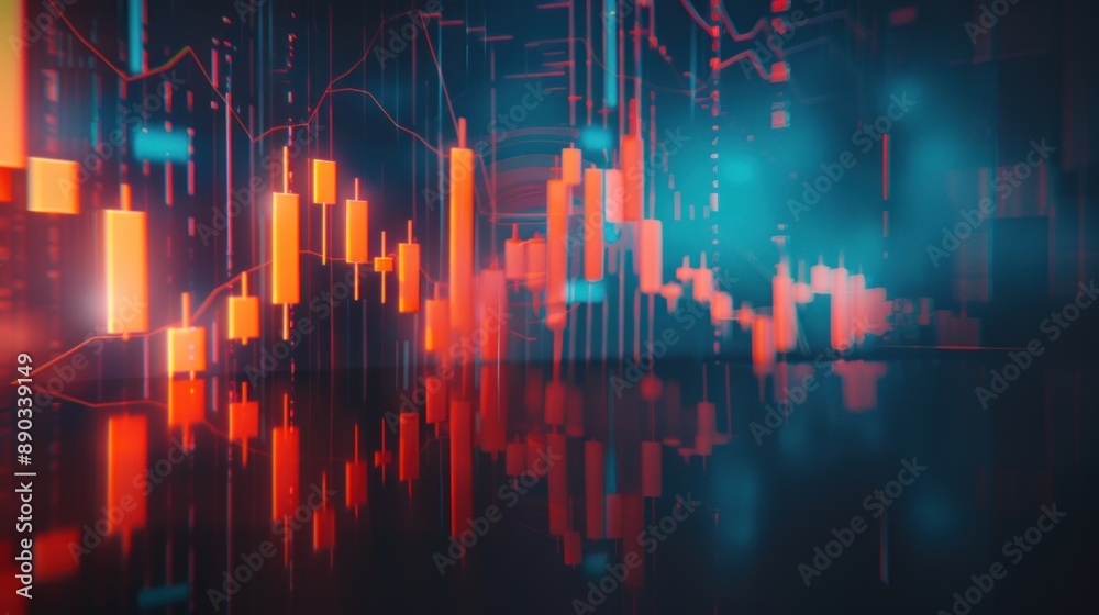 Abstract Digital Stock Market Visualization Abstract Digital Stock Market Visualization