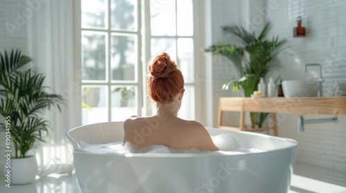 The woman in bathtub