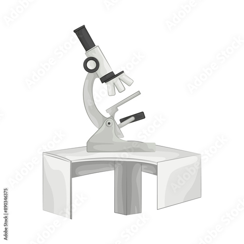 Illustration of microscope 