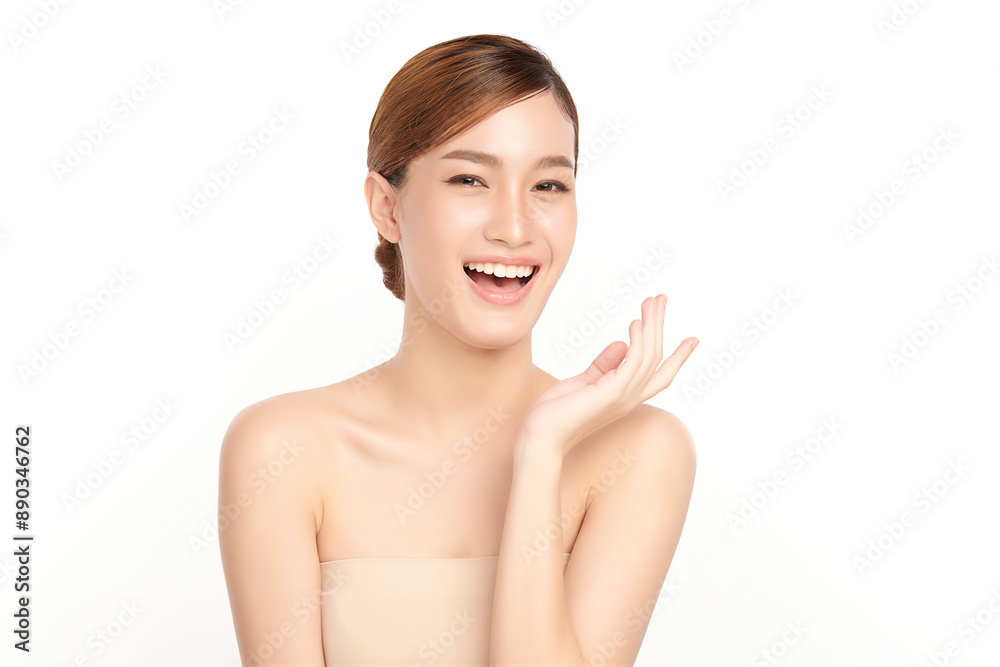 Beautiful young asian woman with clean fresh skin on white background, Face care, Facial treatment, Cosmetology, beauty and spa, Asian women portrait. Beautiful young asian woman with clean fresh skin on white background, Face care, Facial treatment, Cosmetology, beauty and spa, Asian women portrait.
