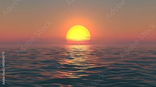 sunset over the sea