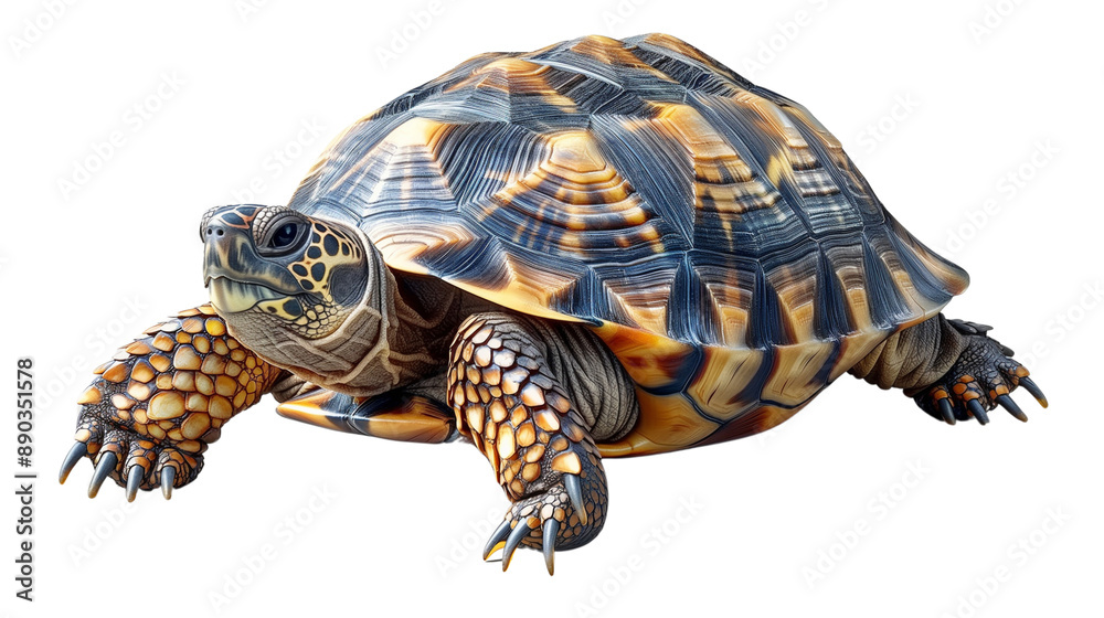 Fototapeta premium turtle isolated on white background, isolated Illustrations, paintings, watercolors - Generative AI
