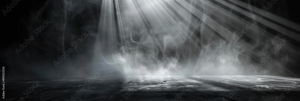 Dark wallpaper design with light rays from black concrete wall. Dark wallpaper design with light rays from black concrete wall.