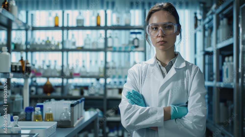 Fototapeta premium The scientist in the laboratory