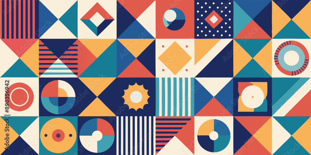 seamless pattern with shapes seamless pattern with shapes