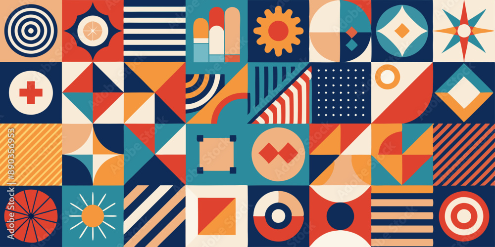seamless pattern with shapes seamless pattern with shapes