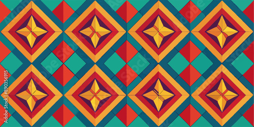 seamless pattern with shapes