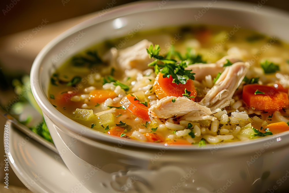 Delicious Ranch Chicken and Rice Soup Delicious Ranch Chicken and Rice Soup