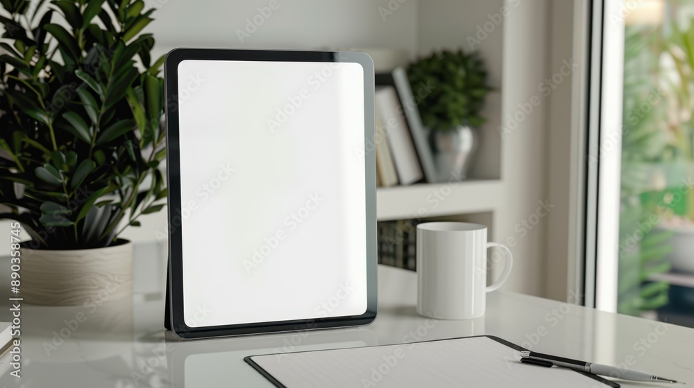 Fototapeta premium The Tablet on Office Desk
