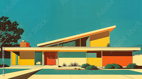 Mid-Century Modern Home - Technical and Elevation Drawings photo