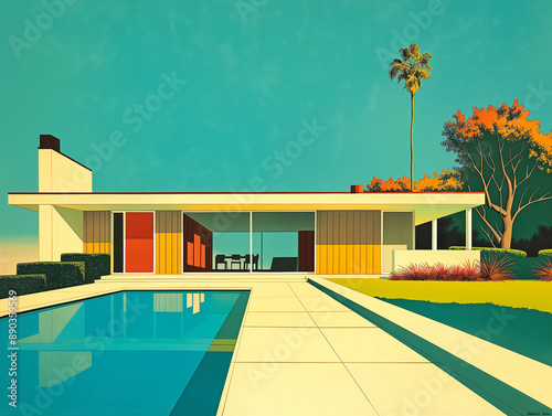 Mid-Century Modern Home - Technical and Elevation Drawings