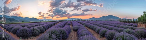 Endless lavender field in Provence, France.