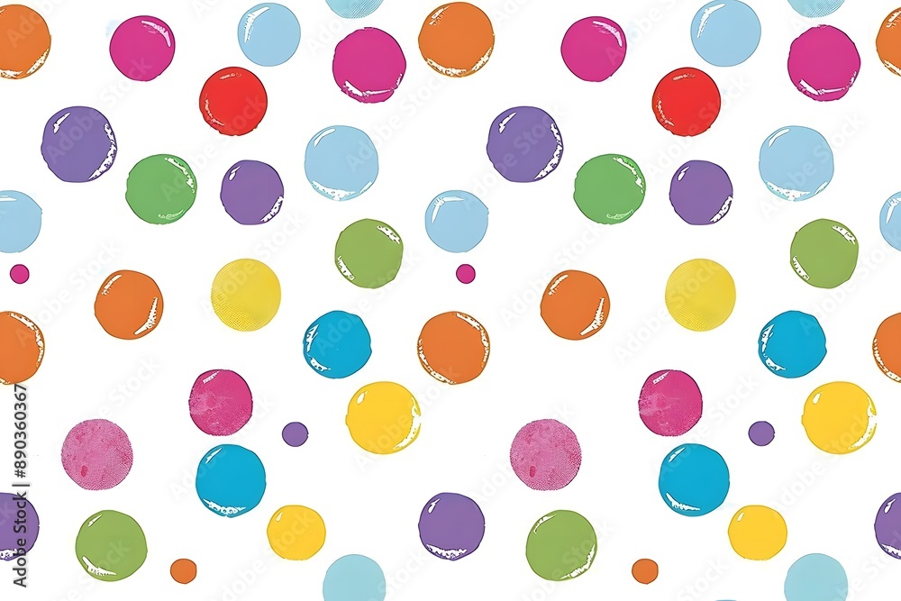 Colorful Polka Dot Pattern Colorful Polka Dot Pattern
