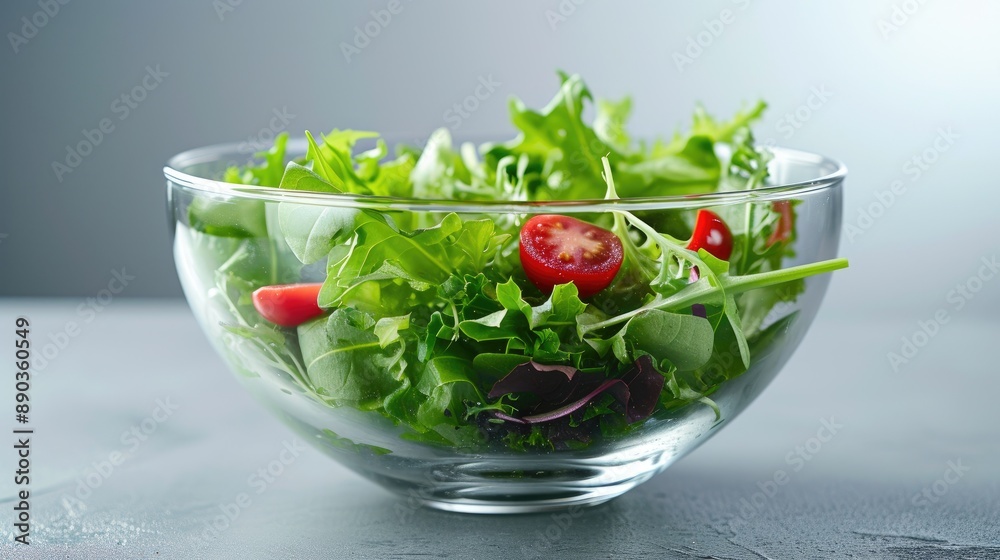 Fresh Green Salad with Vibrant Vegetables Fresh Green Salad with Vibrant Vegetables