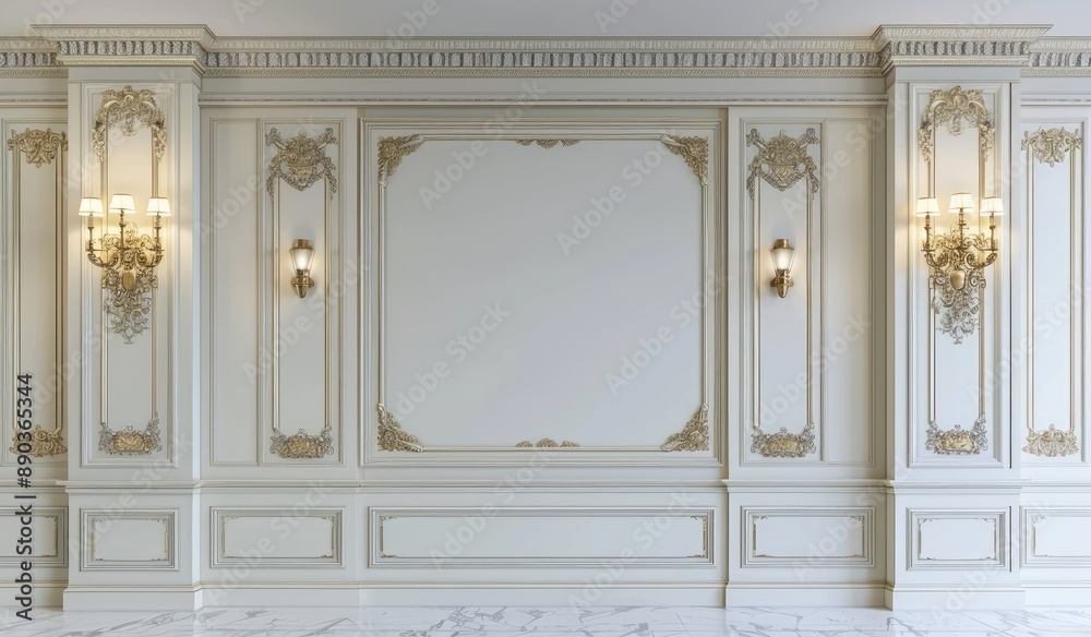 Luxurious Ornate White Room Luxurious Ornate White Room