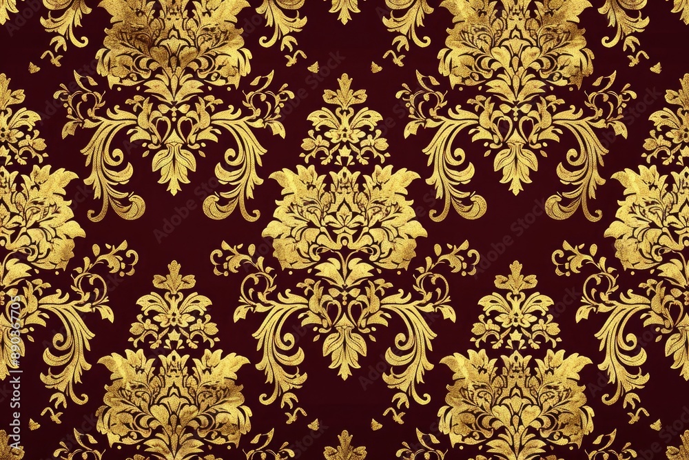 Luxurious Monochrome Rococo Pattern Luxurious Monochrome Rococo Pattern
