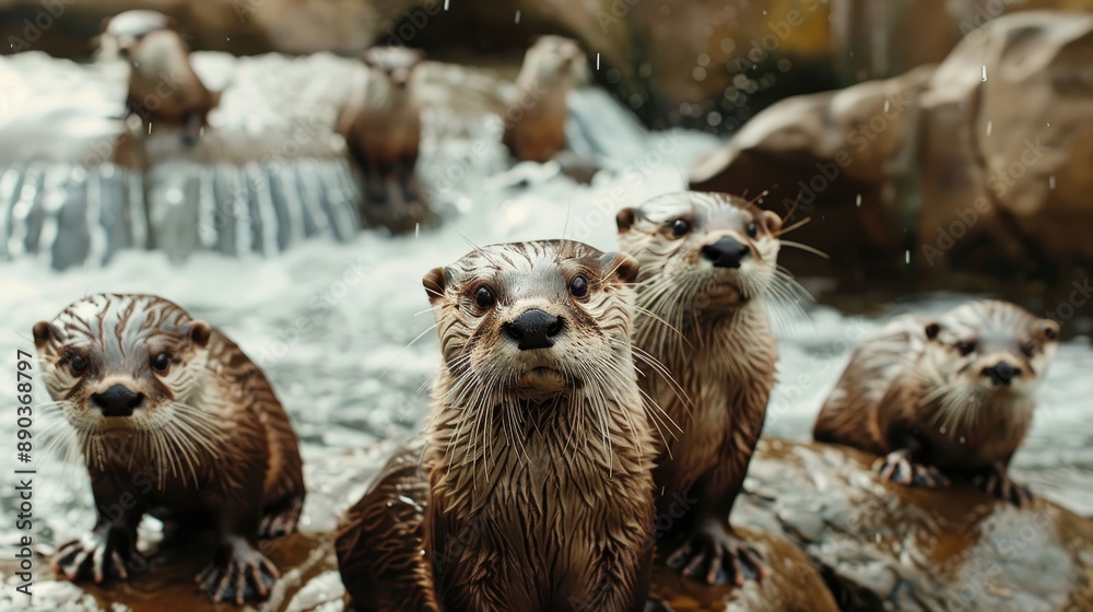 Group of otters