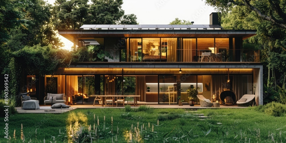A grand residence with numerous windows and a welcoming entrance A grand residence with numerous windows and a welcoming entrance