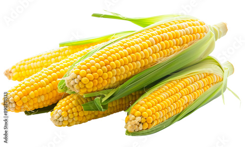 fresh corns isolated on white background PNG Healthy Corns Vegetable Concept