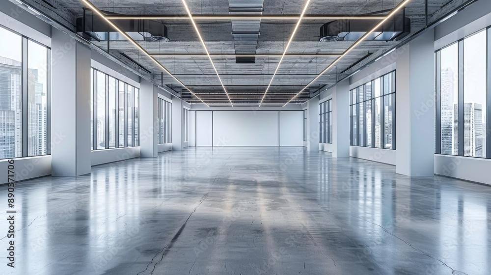 Modern Office Space with City View Modern Office Space with City View