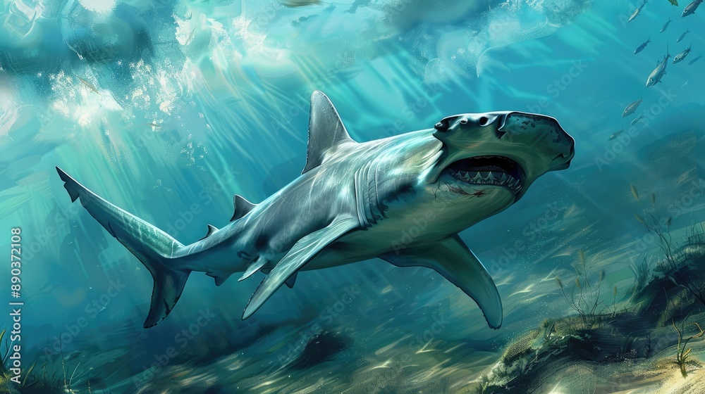 Obraz premium Hammerhead shark