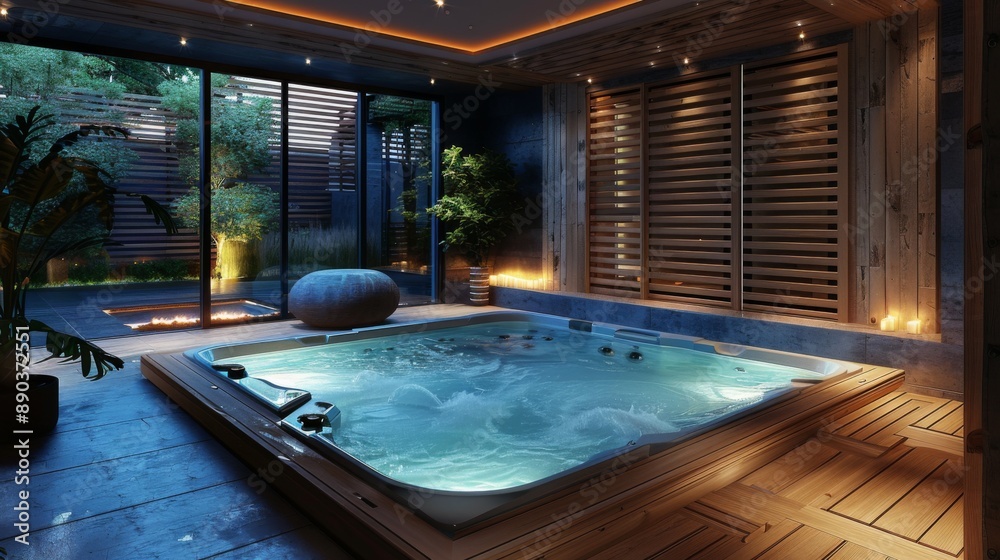 Obraz premium Luxurious Indoor Spa Retreat