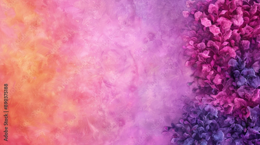 Fototapeta premium Close-up Comparison of Two Vibrant Flowers on White Background