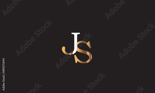 JS, SJ , J , S , Abstract Letters Logo Monogram