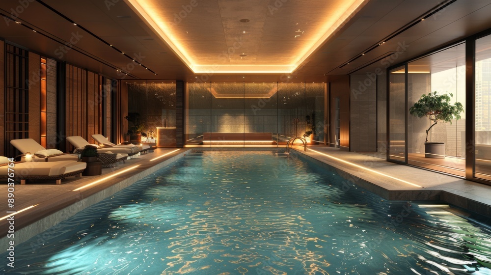custom made wallpaper toronto digitalLuxury Indoor Pool