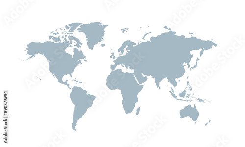 World map modern color,isolated on white background for website layouts,background,education, precise,customizable,Travel worldwide,map silhouette backdrop,earth geography, political,reports.