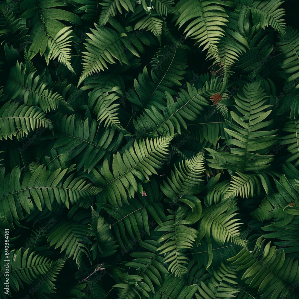 Natural background pattern of green fern leaves Natural background pattern of green fern leaves