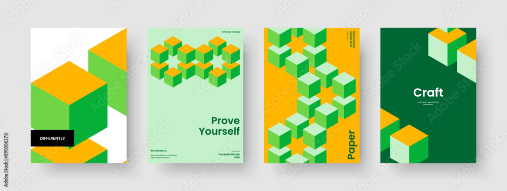 Fototapeta premium Modern Poster Layout. Creative Business Presentation Design. Isolated Brochure Template. Report. Book Cover. Flyer. Background. Banner. Journal. Brand Identity. Leaflet. Notebook. Pamphlet