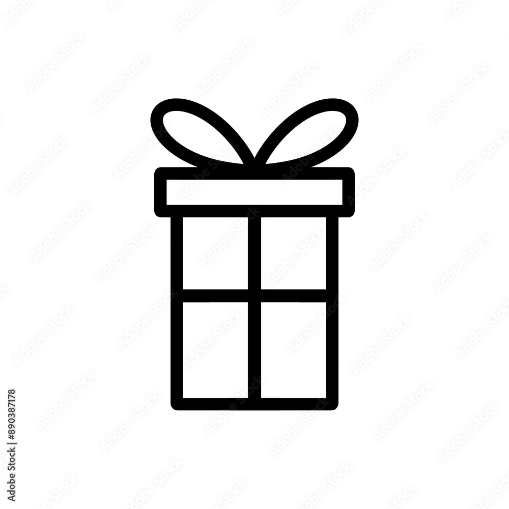 Gift box icon with simple and modern design Gift box icon with simple and modern design