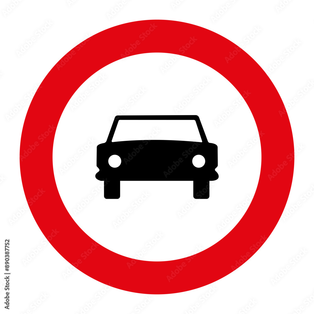 PROHIBITORI SIGN, R-103 - No motor vehicles with more than two wheels - SVG PROHIBITORI SIGN, R-103 - No motor vehicles with more than two wheels - SVG