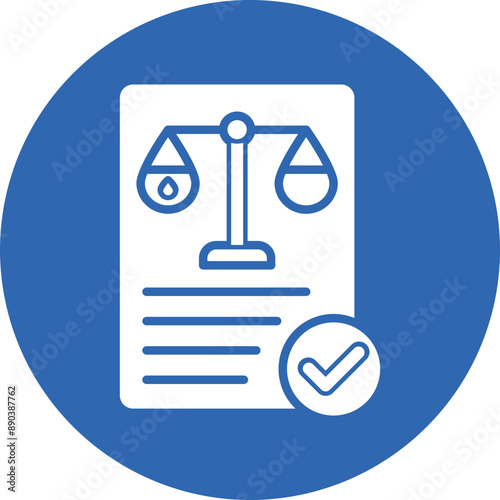 Laws glyph circle icon