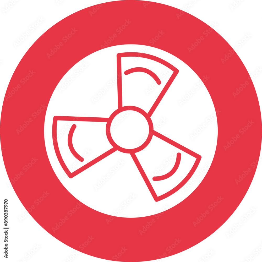 Hazard glyph circle icon Hazard glyph circle icon