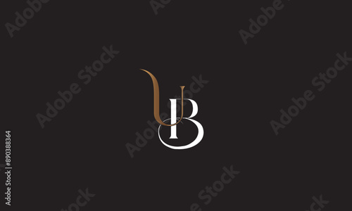 UB, BU , B , U, Abstract Letters Logo Monogram