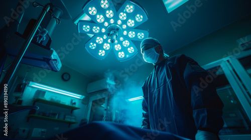 A surgeon in an operating r...