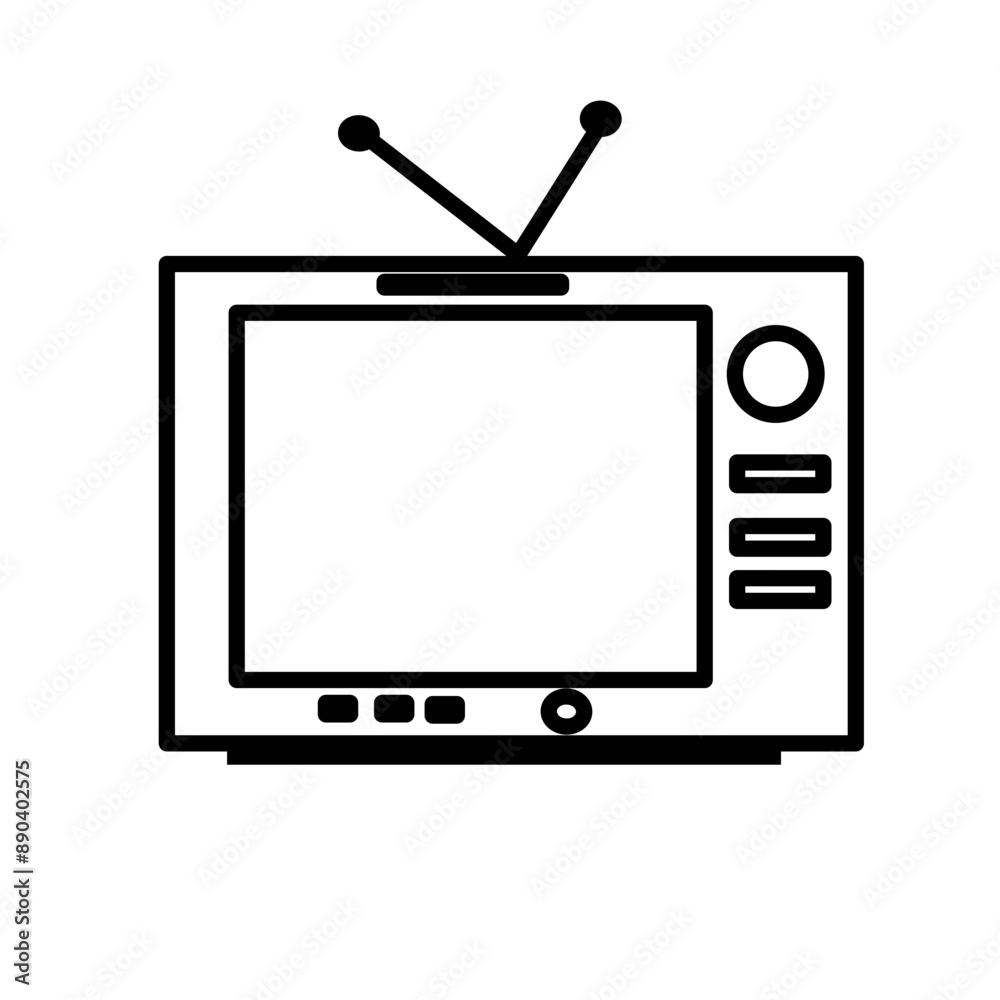 tv icon vector illustration tv icon vector illustration