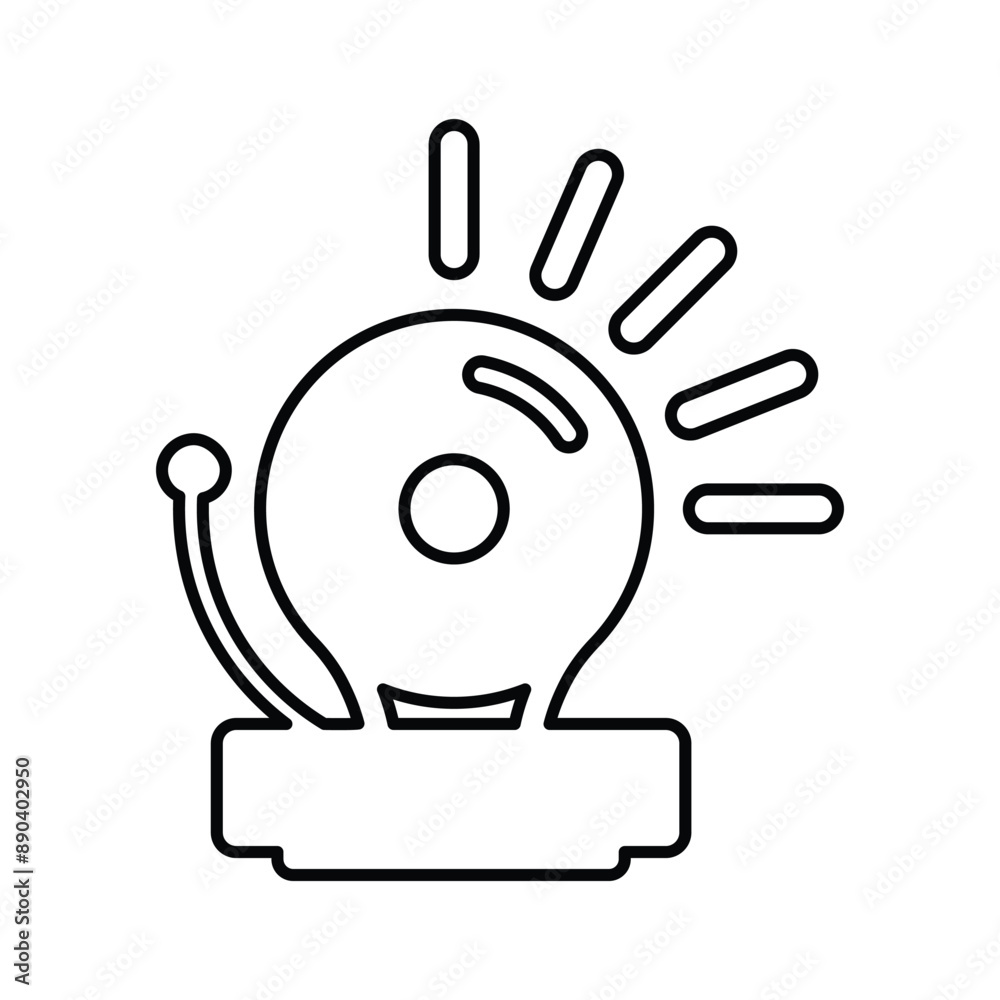 Alarm, bell, school icon. Outline vector. Alarm, bell, school icon. Outline vector.