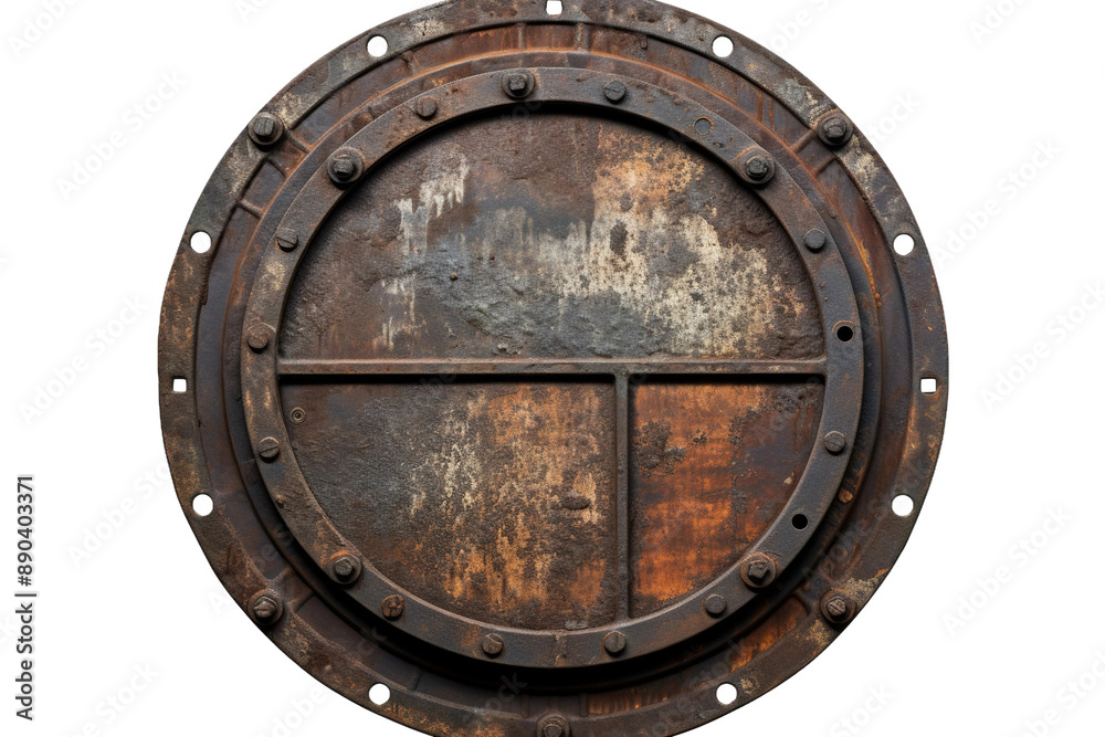 Whispers of the Deep Sea: A Metal Portholes Enigmatic Dance on White or PNG Transparent Background. Whispers of the Deep Sea: A Metal Portholes Enigmatic Dance on White or PNG Transparent Background.