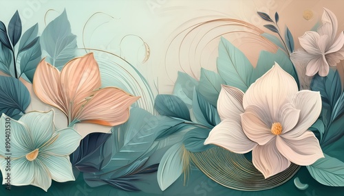 Soft and pastel colors are the perfect complement to designs with beautiful flowers, fresh leaves, and plants with the freshness of nature.
