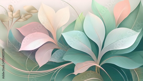 Soft and pastel colors are the perfect complement to designs with beautiful flowers, fresh leaves, and plants with the freshness of nature.
