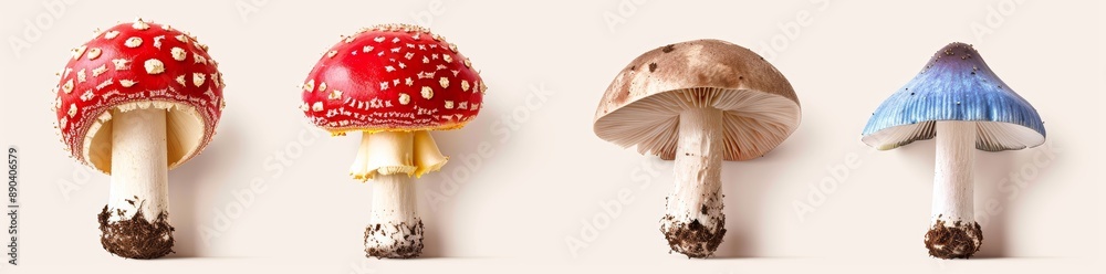 Transparent mushroom fungus on agaric plant Hyperrealistic highly detailed isolated on transparent background PNG Transparent mushroom fungus on agaric plant Hyperrealistic highly detailed isolated on transparent background PNG