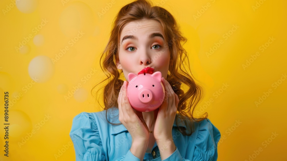The Woman and Piggybank