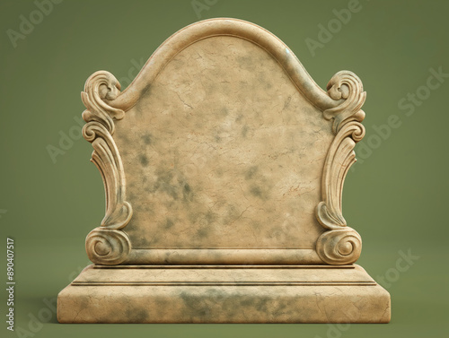 Blank tombstone, outdoor