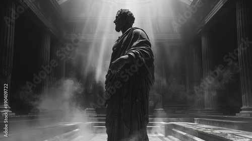 A Stoic Philosopher in Black and White 